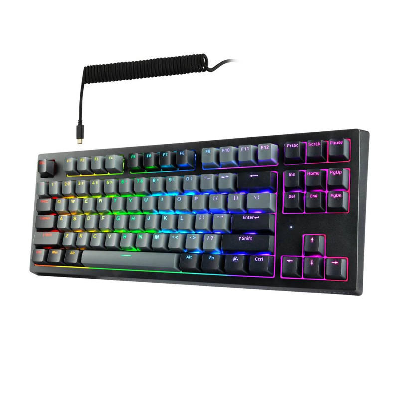 Tecware Phantom+ Elite 87 Orange Switch Wireless Keyboard - Black - لوحة مفاتيح
